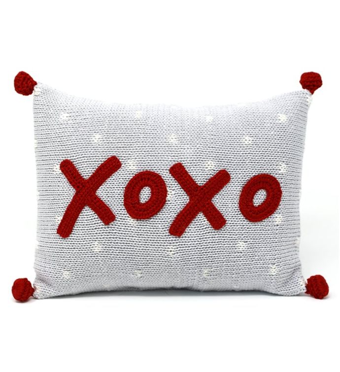 Xoxo Mini Pillow, Red